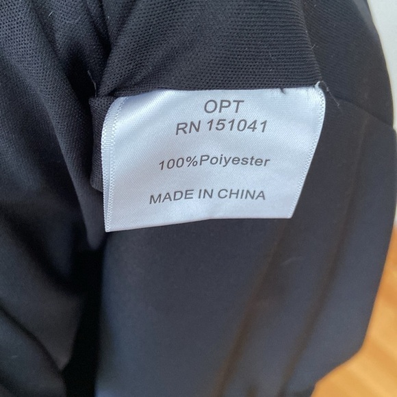 o.p.t Black Dress Women's S Side Slit, Ruching Fully Lined Below Knee Formal EUC - Picture 6 of 8